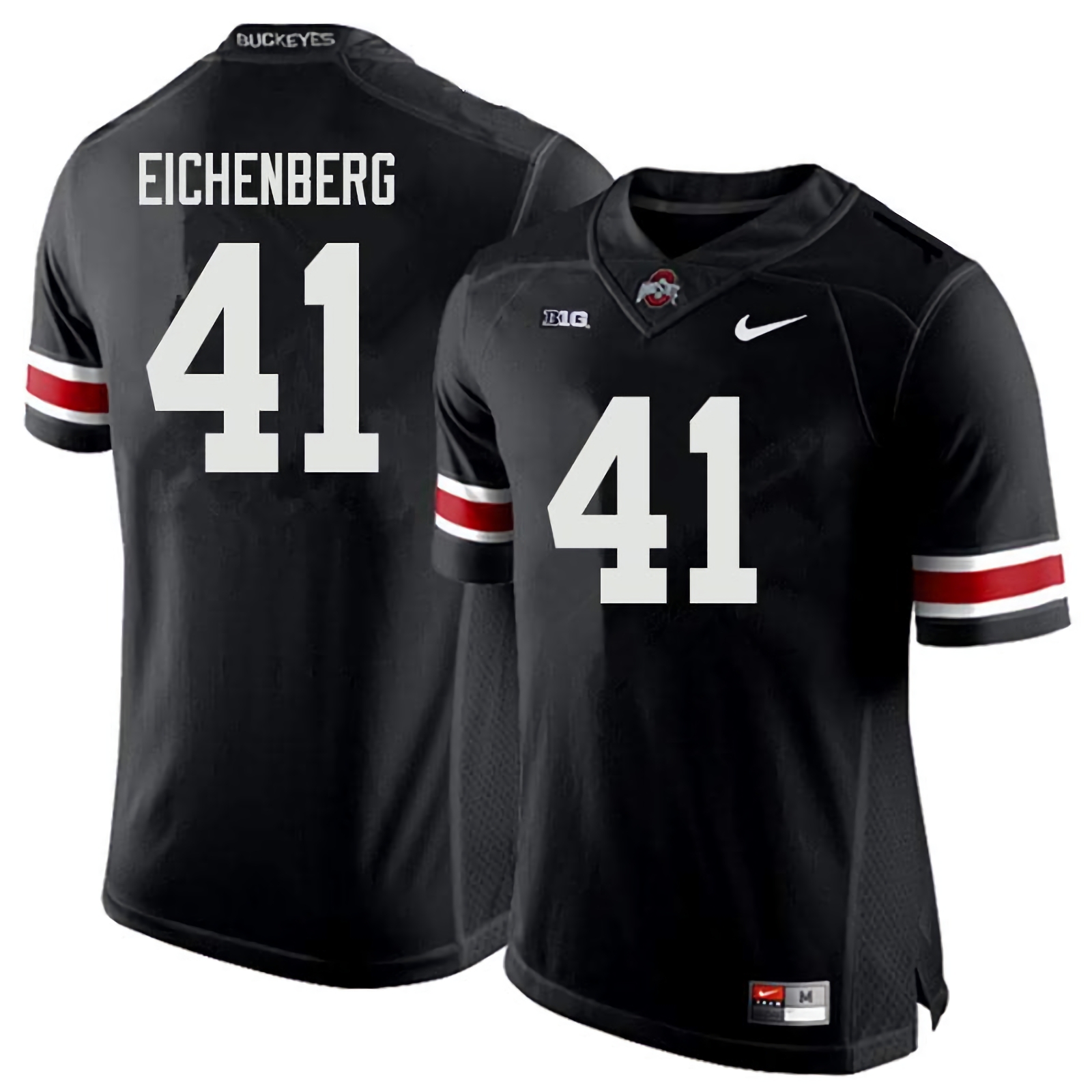 Tommy Eichenberg Ohio State Buckeyes Men's NCAA #41 Nike Black College Stitched Football Jersey DCZ4156QW
